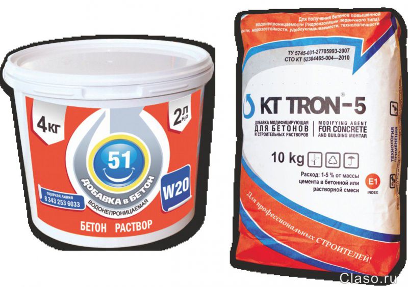 КТтрон–51 гидроизоляционная добавка для бетона