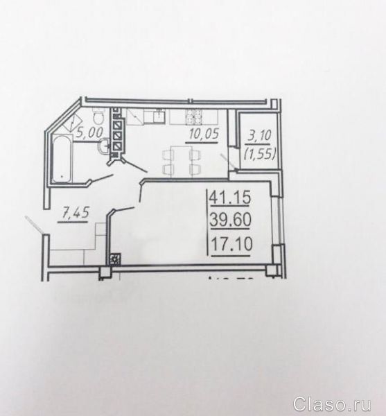 Продам 1-комнатную квартиру 30 м², 9/15 эт.