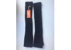 Перчатки длинные шерсть чёрные митенки вязаные женские зима аксессуары