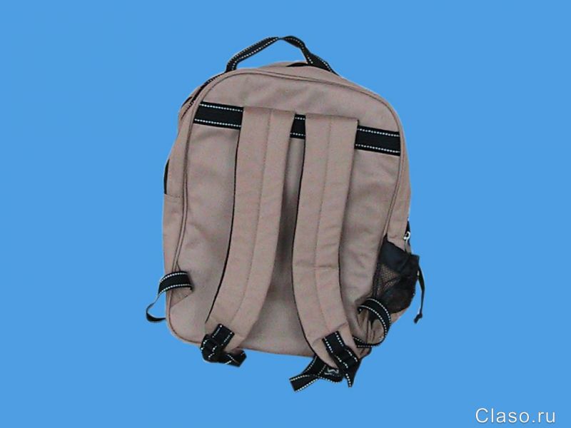 Рюкзак-термос школьный, бежевый, новый