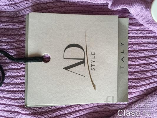 Кофта новая ad style италия 44 46 м s женская фиолетовая лапша вязаная